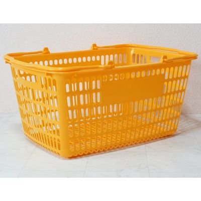 大和産業 買い物かご イエロー 5個入 SL-20 1セット(5個) 65-5552-62（直送品）