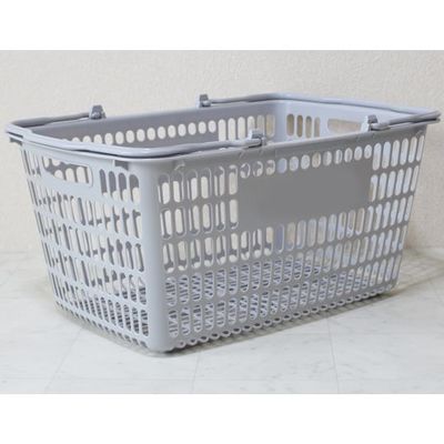 大和産業 買い物かご ライトグレー 5個入 SL-20 1セット(5個) 65-5552-63（直送品）