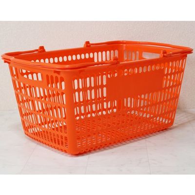 大和産業 買い物かご オレンジ 5個入 SL-20 1セット(5個) 65-5552-67（直送品）