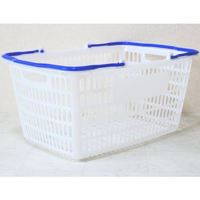 大和産業 買い物かご ナチュラル把手ロイヤルブルー 5個入 SL-20 1セット(5個) 65-5552-70（直送品）