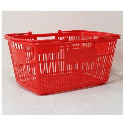 大和産業 買い物かご レッド 5個入 SB-33 1セット(5個) 65-5552-72（直送品）