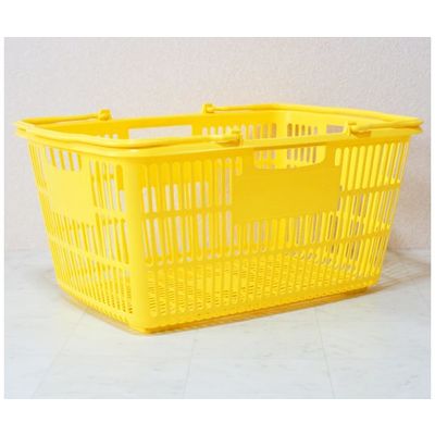 大和産業 買い物かご イエロー 5個入 SB-33 1セット(5個) 65-5552-73（直送品）