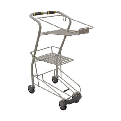 大和産業 3個載せショッピングカート グレー W434×D633×H990mm YT99M-C100 1台 65-5647-03（直送品）