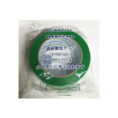 ダイヤテックス 簡単に手で切れる 塗装養生用テープ 緑 ヨウジョウテープ/ミドリーZ_100 ヨウジョウテ-プ/ミドリ_100 1個（直送品）