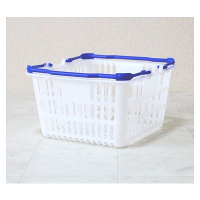 大和産業 買い物かご ナチュラル把手ロイヤルブルー 5個入 SL-1 1セット(5個) 65-5552-36（直送品）