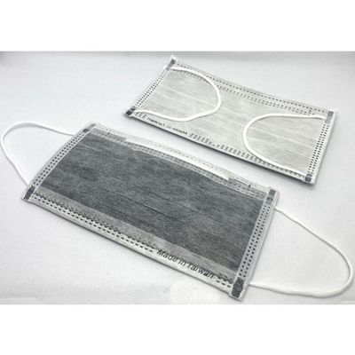 アズワン 活性炭入マスク 耳掛け 2000枚入 低発塵タイプ 65-8642-49 1ケース(2000枚)（直送品）