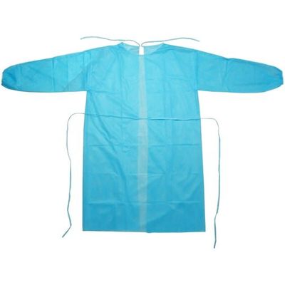 小野商事 不織布アイソレーションガウン ブルー フリーサイズ 100着入 WS6670 1箱(100着) 65-8737-47（直送品）