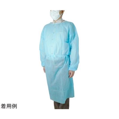 小野商事 不織布アイソレーションガウン マジックテープ 100着 WS6675 1箱(100着) 65-9969-15（直送品）