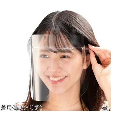 アズワン HMフェイスシールド クリア 5セット(1セット:フレーム1個+替シールド5枚) 67-4809-95 1箱(5セット)（直送品）