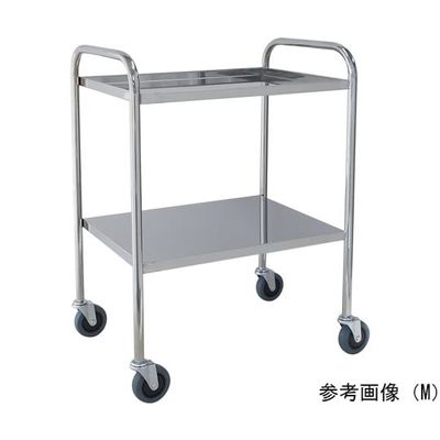 スギモト産業 ステンレスワゴン(天板四方立ち上がり・2段)M W600×D450×H800mm 完成品 OA-32M 1台（直送品）