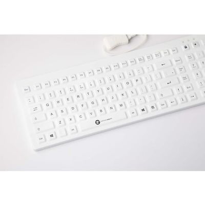 GETT 洗えるシリコンキーボード IP68保護 有線USBケーブル キー数110 KSI-U10200 1個 67-5721-42（直送品）