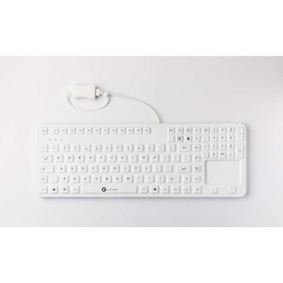 GETT 洗えるシリコンキーボード IP68保護 有線USBケーブル キー数109 KSI-U10210 1個 67-5721-43（直送品）
