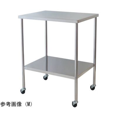 スギモト産業 ステンレス器械卓子(天板フラット・2段)S W450×D300×H750mm 完成品 OA-11S 1台 67-5758-27（直送品）