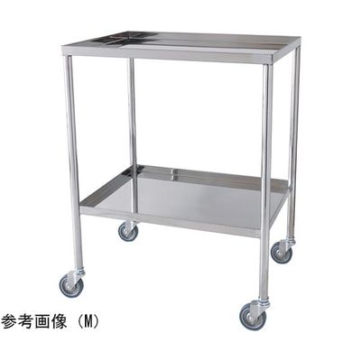 スギモト産業 ステンレス器械卓子(天板四方立ち上がり・2段)L W750×D450×H750mm 完成品 OA-17L 1台（直送品）