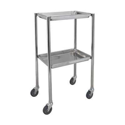 スギモト産業 トレー付ステンレスワゴン(2段)W455×D315×H800mm 完成品 OA-21 1台 67-5758-55（直送品）