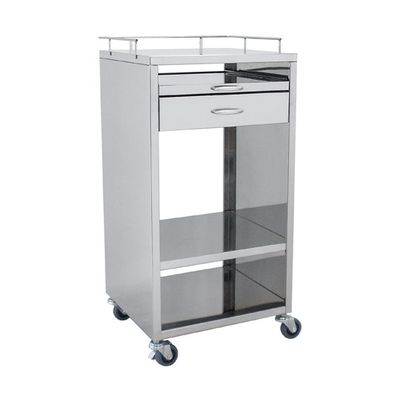 スギモト産業 パソコンカート ステンレス製 W500×D450×H1000mm スライドテーブル付 完成品 OA-104B 1台（直送品）