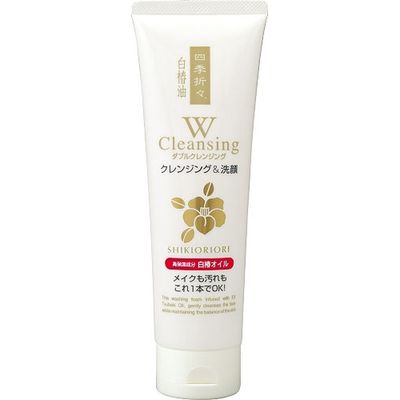 熊野油脂 四季折々 白椿油Wクレンジング洗顔フォーム 4513574008526 1個(190G)（直送品）