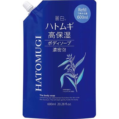 熊野油脂 麗白 ハトムギ 高保湿ボディソープ 詰替 4513574031371 1個(600ML)（直送品）