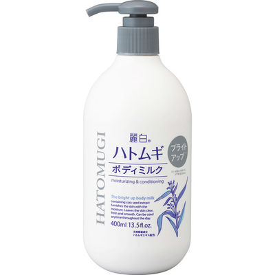 熊野油脂 麗白　ハトムギ　ブライトアップ　ボディミルク 4513574042964 1個(400ML)（直送品）