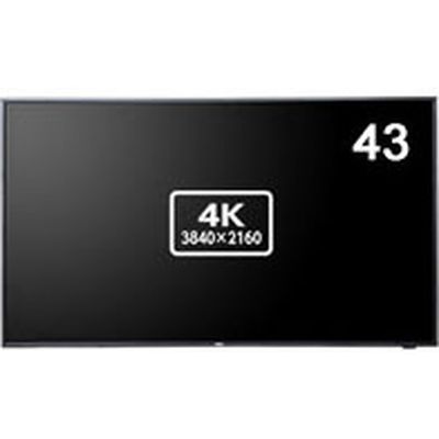 NEC 43型/3840×2160/HDMI DーSub /ブラック/スピーカー:あり LCD-E438 1台（直送品）