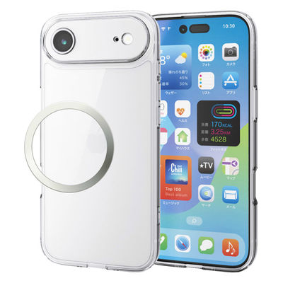 iPhone Air ケース ハイブリッド 衝撃吸収 極限保護 クリア PM-A25BHVCKKCR エレコム 1個（直送品）