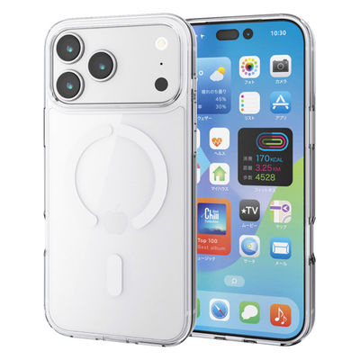 iPhone17 Pro Max ケース ハイブリッド MAGKEEP ホワイト PM-A25DMAG02WH エレコム 1個（直送品）