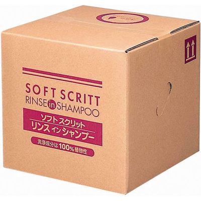 熊野油脂 ソフトスクリット リンスインシャンプー 4354 18L 300044 1個    介援隊 S0667（直送品）