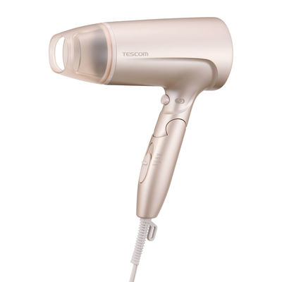 ドライヤー 大風量 速乾 騒音抑制モード マイナスイオン 折りたたみ式 ヘアドライヤー ピンク TD460B-P テスコム 1個（直送品）