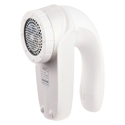 毛玉取り 電動 乾電池式 6枚刃 風合いガード5段階調整 毛玉クリーナー ホワイト TKD40A-W テスコム 1個（直送品）