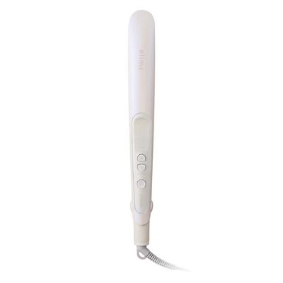 ヘアアイロン ストレート ナノセラミック プレート モイストキープ ホワイト TS550B-W/DE エレコム 1個（直送品）