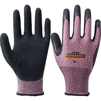 アトム アドバンスタッチ 5双組 天然ゴムコート M 1432-5P 1セット(240双:5双×48組) 662-8497（直送品）