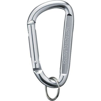 アイテック 光 カラビナ シルバー 80mm KRA-802 1個 820-1606（直送品）