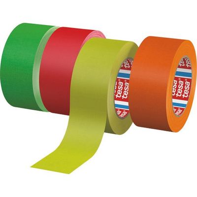 テサテープ tesa 補修用布テープ 蛍光オレンジ 50mmx25m 4671-50-25-FO 1巻 535-7117（直送品）