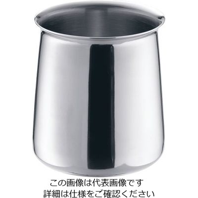 三宝産業 UK ステンレス丸型しゃもじ入れ プレーン 62-6494-05 1個（直送品）