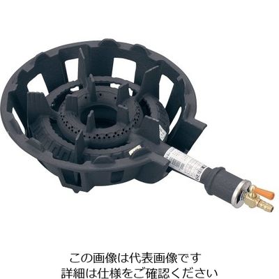 大栄産業 鋳物コンロ (中型) 12A・13A 62-6497-05 1個（直送品）