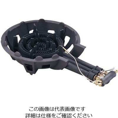 大栄産業 鋳物コンロ DEー30n(三重) パイロット付 13A 62-6497-12 1個（直送品）