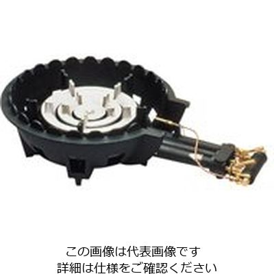 アサヒサンレッド ハイカロリーコンロ 三重型MDー308P (P付) 12・13A 62-6497-31 1個（直送品）