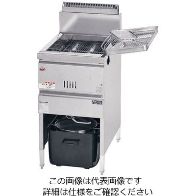 遠藤商事 ガス式フライヤー (一槽式) 都市ガス 62-6498-74 1個（直送品）
