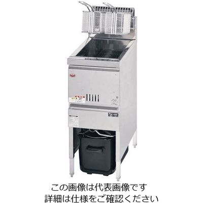 遠藤商事 ガス式フライヤー 都市ガス 62-6498-84 1個（直送品）