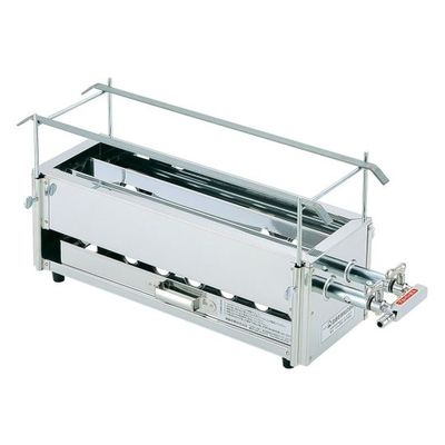 遠藤商事 SA18ー0二本パイプ焼鳥器 (小) LPガス 62-6502-19 1個（直送品）