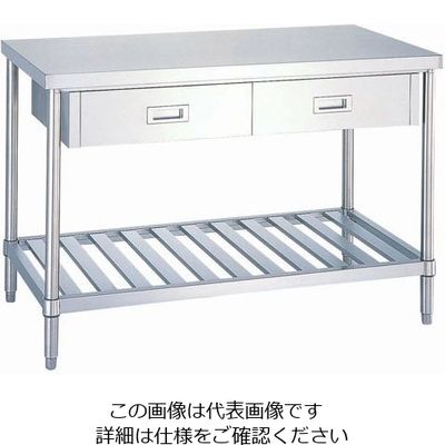 シンコー ADS型 作業台(片面引出付) ADS-15090 1個 62-6511-36（直送品）