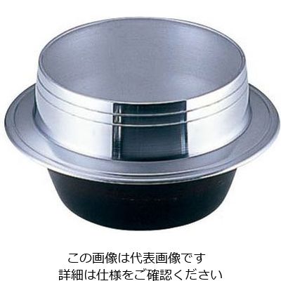 ナカオ アルミ鋳物 小釜 カン無 16cm 62-6507-57 1個（直送品）