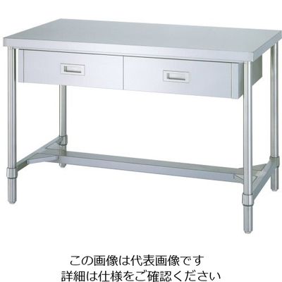 シンコー ADH型 作業台(片面引出付) ADH-12045 1個 62-6510-79（直送品）