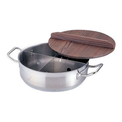 遠藤商事 21ー0 TKGプロ 電磁用丸型おでん鍋 (木蓋付) 小 62-6516-47 1個（直送品）