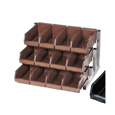 遠藤商事 スマートオーガナイザー 3段4列(12ヶ入) ブラック 62-6524-05 1ケース(12個)（直送品）