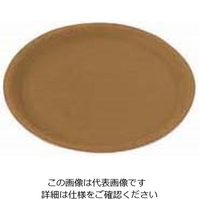 CAMBRO 丸型ノンスリップコーフトレー ブラウン(D02) CO3800 1個 62-6518-51（直送品）