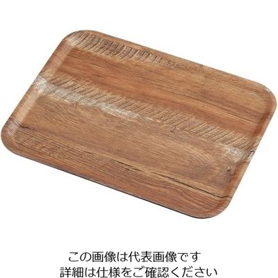 CAMBRO 角型マデラ・ラミネートトレー ブラウンオーク MA3646 1個 62-6518-65（直送品）