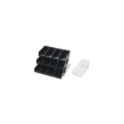 遠藤商事 デラックスオーガナイザー白 3段4列(12ヶ入) ホワイト 62-6524-68 1ケース(1個)（直送品）