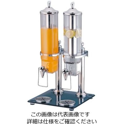 遠藤商事 KINGOジュースディスペンサー2.6L 36402ー2(2連タイプ) 62-6531-81 1個（直送品）