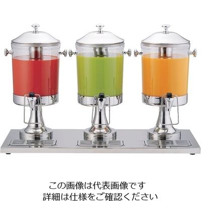 遠藤商事 KINGO ジュースディスペンサー 10403ー2 6L×3 62-6532-05 1個（直送品）